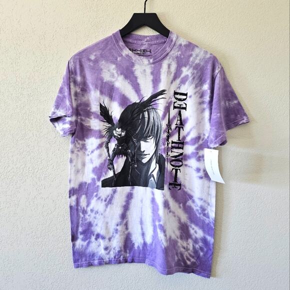 NWT Death Note Light & Ryuk Purple Tie Dye T-Shirt - Picture 1 of 7